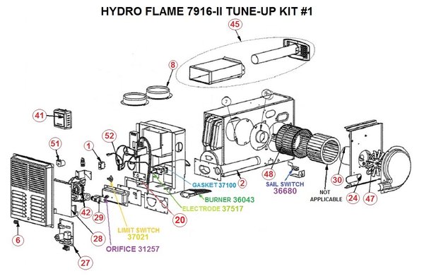 Atwood Furnace Model 7916-II Parts | pdxrvwholesale
