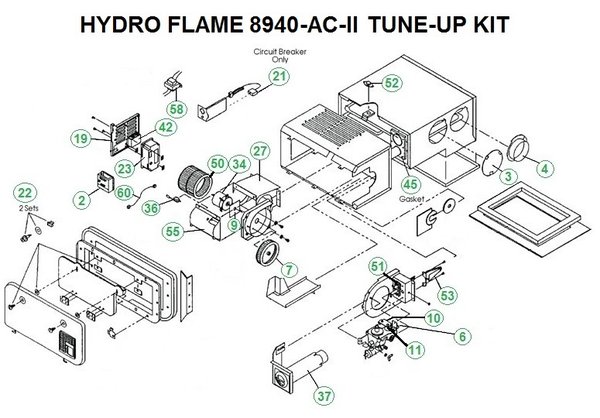 Atwood Furnace Model 8940-AC-II Parts | pdxrvwholesale