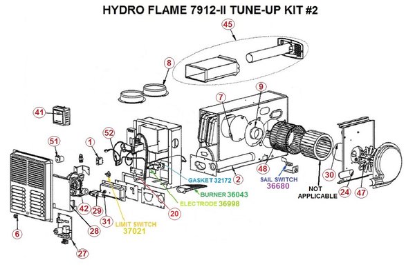 Atwood Furnace Model 7912-II Parts | pdxrvwholesale