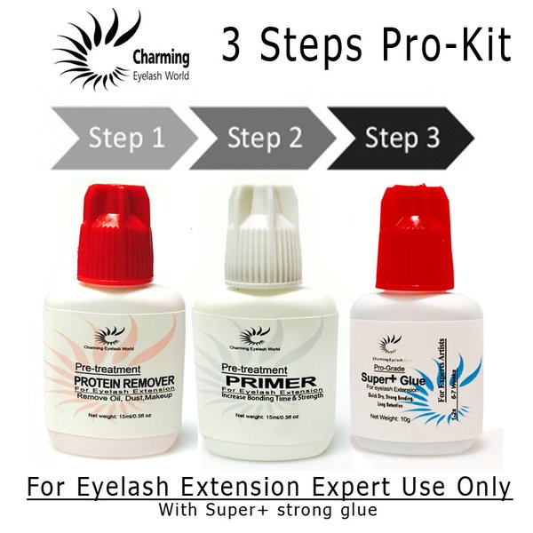 Eyelash Extension Pro Artist Glue kitwith strong Glue Charming