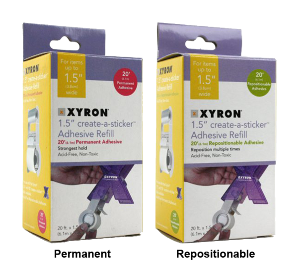 Xyron 1.5" or 150 Sticker Machine Refills Angelic Creations LLC