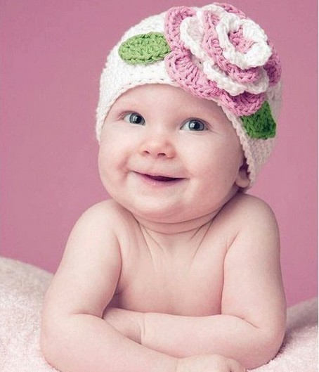 White Crochet Flower Baby/Infant Hat sold at The Princess ...