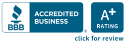 Better Business Bureau A + Accreditation Seal