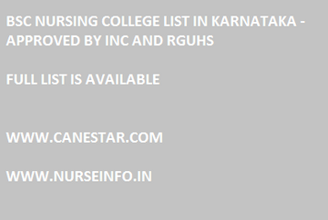 nursing college list in karnataka