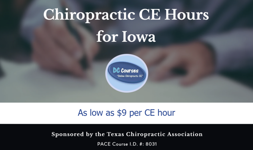 Online CE - Wisconsin Chiropractic Association