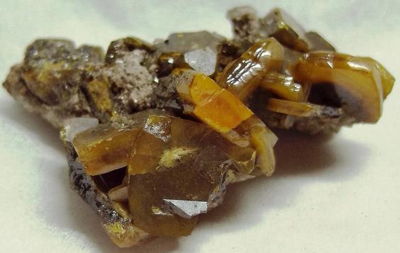 Wulfenite, Stevenson-Bennett Mine (Stephenson-Bennett Mine), Organ District, Organ Mts, Doña Ana County, New Mexico, USA, ex John Penrose Ambler