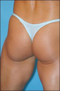 Men's tiny spandex thong