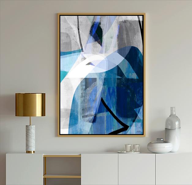 Blue & White Art, #Abstract Art, #blue art