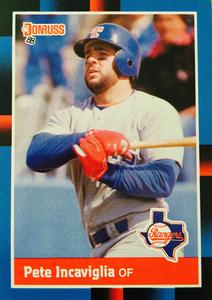  Pete Incaviglia Baseball Card (Oklahoma State) 1990