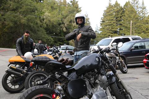 motorcycle nature lovers forest landscape alice's restaurant
