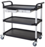 drawer utility carts, lab trolley manufacturer Taiwan, plastic utility carts factory, 2-tier utility carts, 2-tier service cart