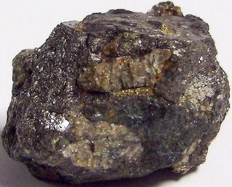 Pyrrhotite, Fluorapatite, Magnesio-hornblende,Philips Mine (Philips Pyrite Mine; Anthony's Nose Pyrrhotite Mine), Anthony's Nose, Philipstown Township, Putnam County, New York, USA