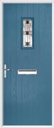 Cottage Rectangle Composite Door aspen glass