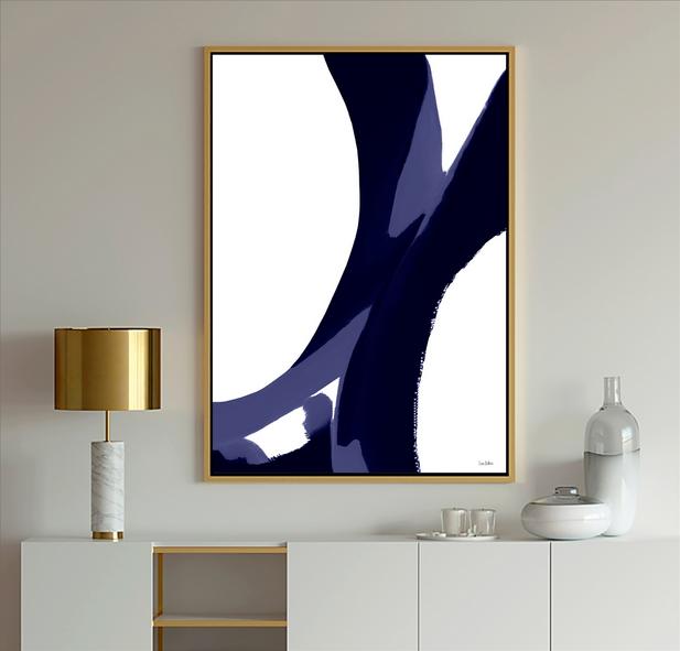 Blue & White Art, #Abstract Art, #blue art