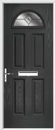 4 Panel 1 Arch Composite Door fusion glass