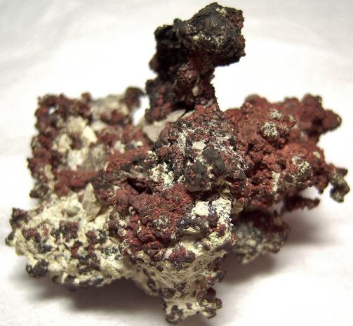 native COPPER, CUPRITE, QUARTZ - Cornwall, England, United Kingdom - ex Harold Levey