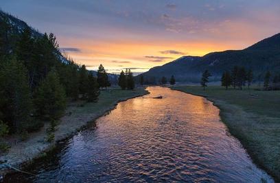 river and mountains
