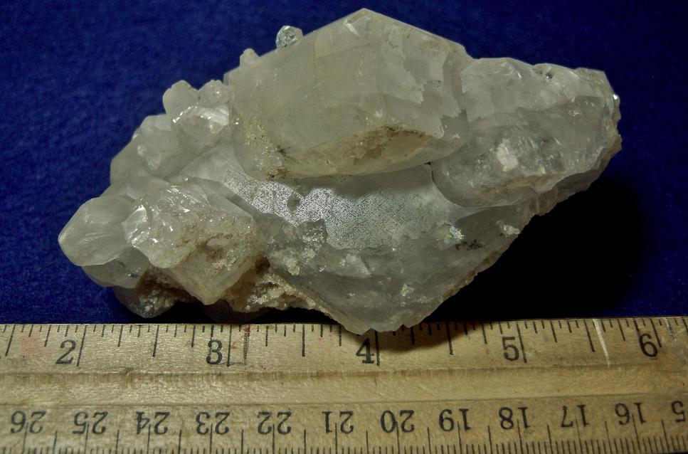 Calcite crystals, Galena, Marcasite - Rossie, St. Lawrence County, New York, USA - ex Fred Parker, ex Edward Trudell,1920