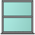 Style 2 anthracite grey window