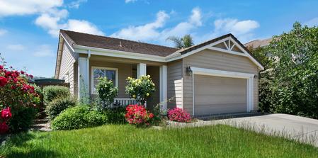 Front view of Single family one story house at 1200 Creek Trail Drive, Pleasanton