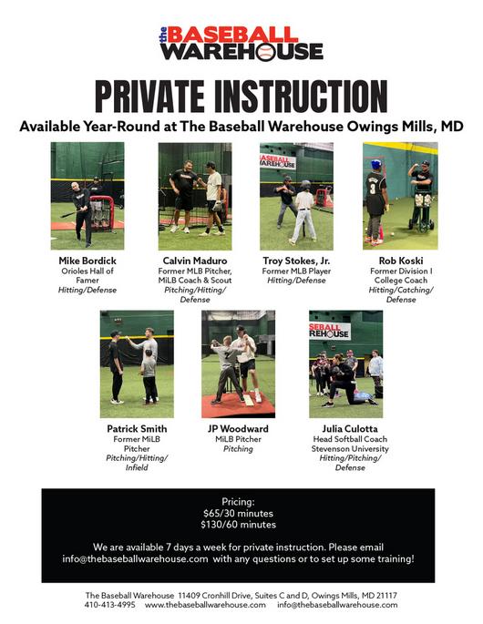 The Baseball Warehouse Private Instruction