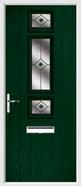 3 Square Strip Composite Door fusion glass