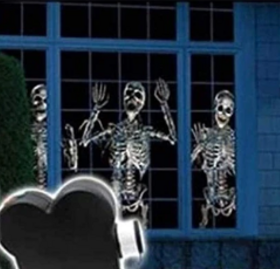 Halloween Christmas Laser Projector 12 Movies Disco Light Mini Window Home Theatre Projector Indoor Outdoor Projector