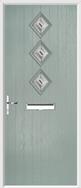 3 Diamond Composite Door fusion art glass