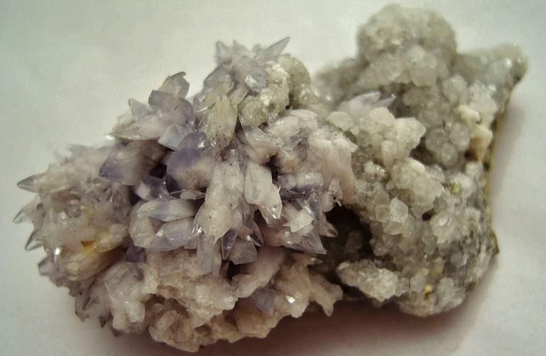 CELESTINE, CALCITE, STRONTIANITE, Meckley's Quarry, Mandata, Northumberland County, Pennsylvania, USA