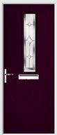 1 Square Composite Door regal sapphire glass