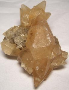 CALCITE crystals, fluorescent - Pugh Quarry (France Stone Co. Custar quarry), Weston (near Custar), Wood County, Ohio, USA, ex Paul and Betty Kelly, collected ~1960