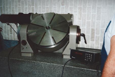 A Rotary Grinding Table designed to tilt to desired angle