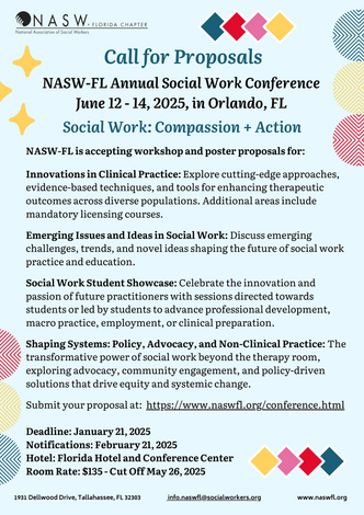 2025 NASW-FL Conference Registration Brochure