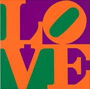 Robert Indiana Garden of Love Zinnia