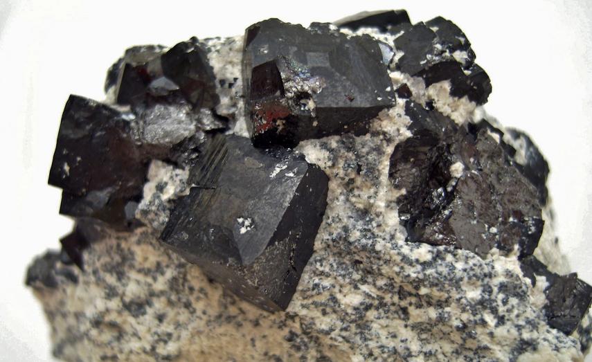 Magnetite cubic and tetrahexahedral modified, one time find in1990s, 2500' level, ZCA No. 4 Mine (St. Joe Mine), Balmat, Balmat-Edwards Zinc District. St. Lawrence County, New York, USA