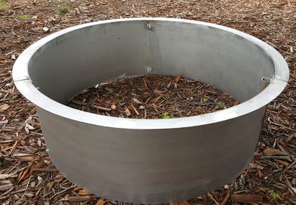 Stainless Steel Fire Pit Ring With Rolled Top Flange Fire Pit