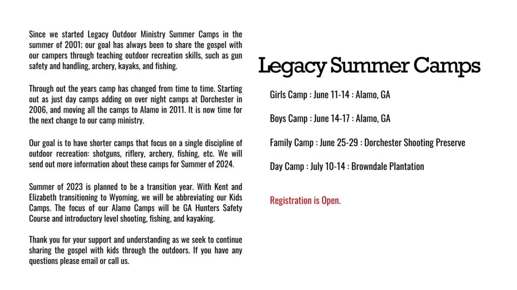 Legacy Summer Camps