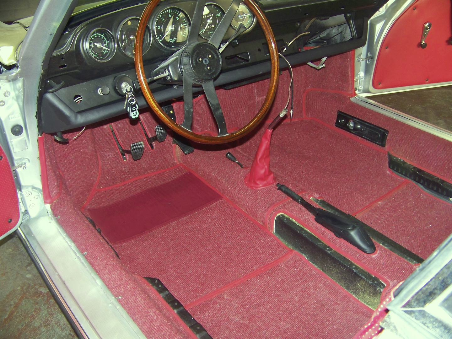 Interior upholstery in progress