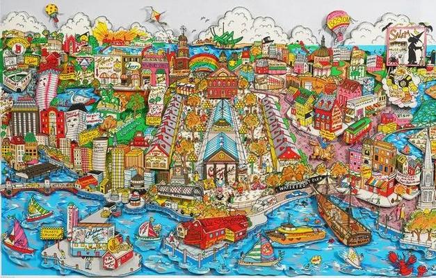Charles Fazzino Historically Boston