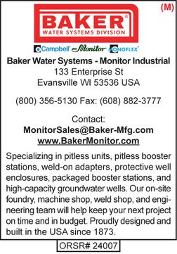 Baker Water Systems, Monitor Industrial, Pitless Products