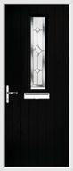 1 Square Composite Door regal sapphire glass