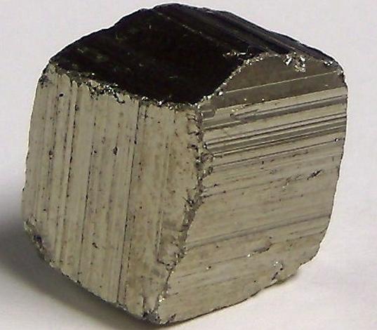 golden PYRITE crystal - Huanzala Mine, Huallanca District, Bolognesi Province, Ancash Department, Peru