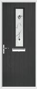 1 Square Composite Door fusion art glass