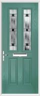 2 Panel 2 Square Composite Door aspen glass