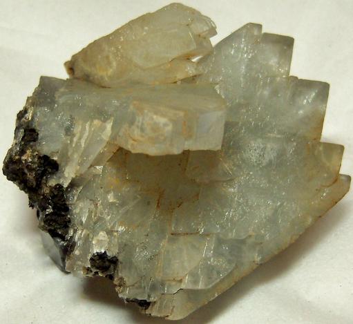 tabular blue BARYTE barite- Cartersville, Cartersville Mining District, Bartow County, Georgia, USA - ex Harold Levey, ex Parker Minerals