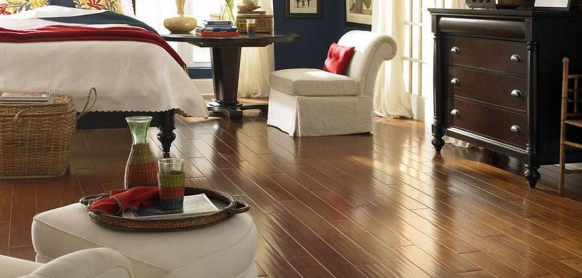image of bedroom with hardwood floor.