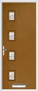 4 Square Composite Door regal corenet glass