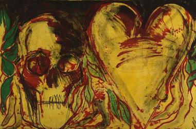 Jim Dine Yellowheart and a Devil