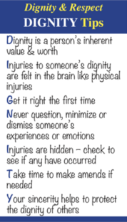 Dignity Tip Card Front