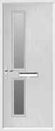 2 Square Composite Door obscure glass